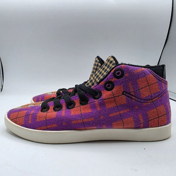 Allbirds Wool Piper Mids Split Tartan Plaid Womens 7 Lightweight Shoes Casual - Picture 13 of 13